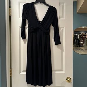 Black The Limited dress, women’s size small. 3/4 sleeve. Knee length.